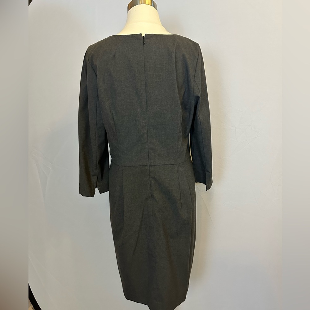 Gray Gap Sheath Dress Sz 14 - Picture 2 of 8
